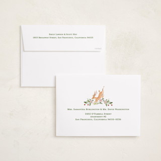 This is a winterberry holiday photo cards with standard by Sarah Knight called highlands printing on recycled smooth signature in grand