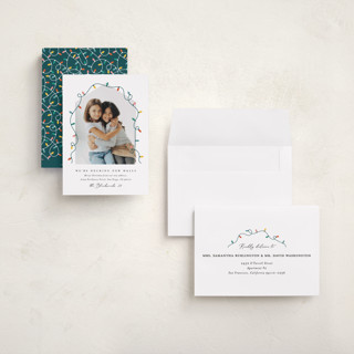 This is a frost holiday photo cards with standard by Erica Krystek called christmas move printing on recycled smooth signature in grand