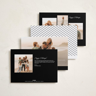 This is a snow holiday photo cards with standard by Pine Street Creative called holiday thanks! printing on recycled smooth signature in grand