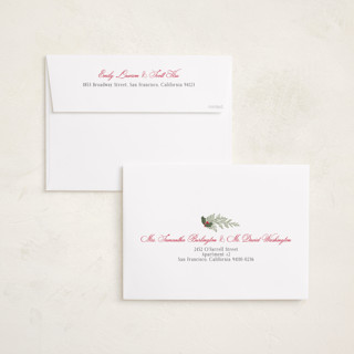 This is a candy cane holiday photo cards with standard by Susan Moyal called always merry printing on signature in grand