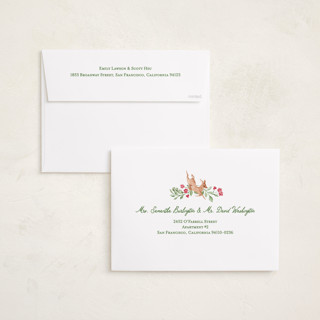 This is a holly holiday photo cards with standard by Sarah Knight called noelle printing on signature in grand