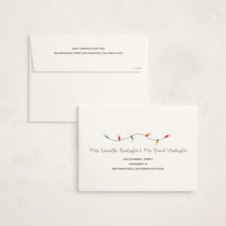 This is a charcoal holiday photo cards with standard by Corinne Malesic called twinkling new home printing on signature in grand