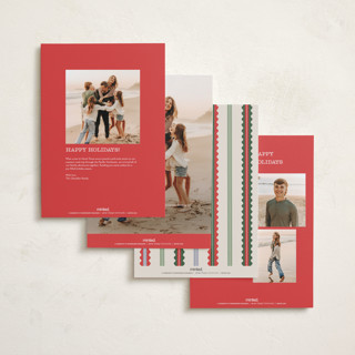 This is a fruitcake holiday photo cards with standard by Pixel and Hank called swiggle printing on recycled smooth signature in grand