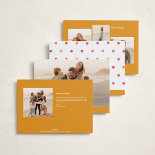 This is a sunset holiday photo cards with standard by Olivia Raufman called año nuevo printing on recycled smooth signature in grand