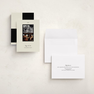 This is a latte holiday photo cards with standard by Helena Vitto called away we go printing on recycled smooth signature in grand