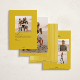 This is a powder holiday photo cards with standard by Kamala Nahas called snapshot printing on signature in grand