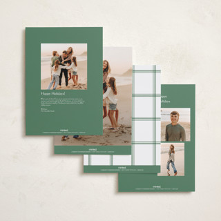 This is a pine holiday photo cards with standard by Lea Delaveris called trim printing on recycled smooth signature in grand