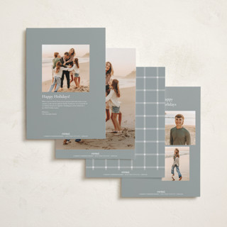 This is a ash holiday photo cards with standard by Wildfield Paper Co called daisies printing on recycled smooth signature in grand