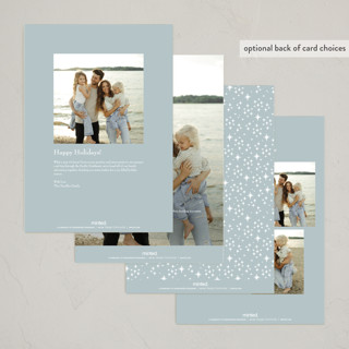 This is a frost holiday photo cards with standard by Diane Pearse called peace on earth fox and rabbit printing on signature in grand