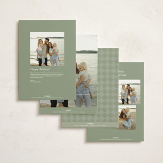 This is a forest holiday photo cards with standard by Jackie Crawford called holiday hearth printing on signature in grand