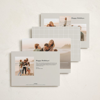 This is a champagne holiday photo cards with standard by Ellen Schlegelmilch called serif married christmas printing on recycled smooth signature in grand