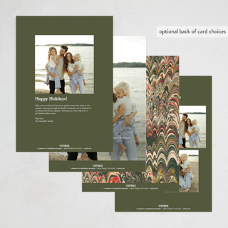 This is a festive holiday photo cards with standard by Claire called book printing on signature in grand