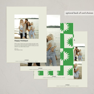 This is a grass holiday photo cards with standard by Annie Clark called offering printing on signature in grand