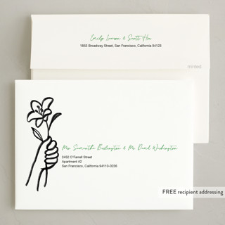 This is a grass holiday photo cards with standard by Annie Clark called offering printing on signature in grand