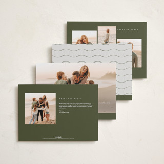 This is a moss holiday photo cards with standard by Amy Payne called vacation postcard printing on recycled smooth signature in grand