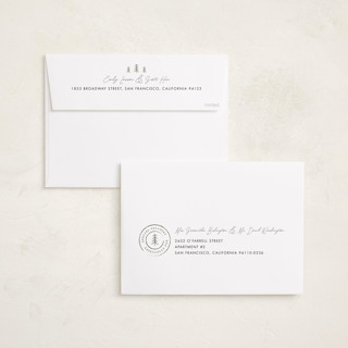 This is a moss holiday photo cards with standard by Amy Payne called vacation postcard printing on recycled smooth signature in grand