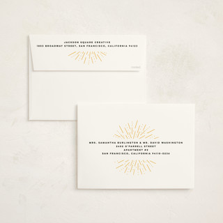 This is a midnight holiday photo cards with standard by Owl and Toad called fireworks printing on signature in grand