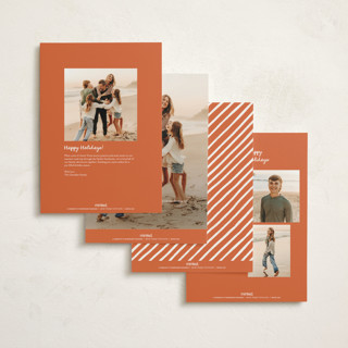 This is a persimmon holiday photo cards with standard by Leah Bisch called counting the days printing on signature in grand