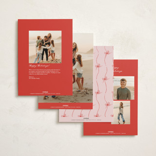 This is a rose holiday photo cards with standard by Jelena Vuletic called skatelle printing on signature in grand
