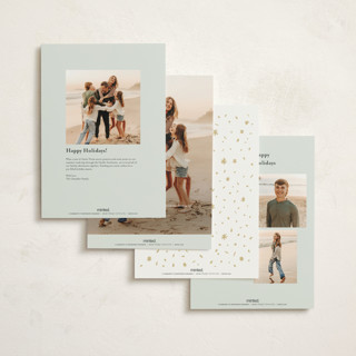 This is a juniper holiday photo cards with standard by Laura Bercovich called golden gate globe printing on signature in grand