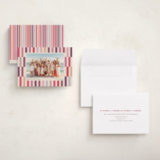 This is a pomegranate holiday photo cards with standard by chocomocacino called pabassinas printing on recycled smooth signature in grand