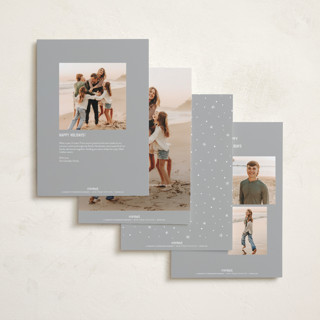This is a snow holiday photo cards with standard by Hooray Creative called nine snapshots printing on signature in grand