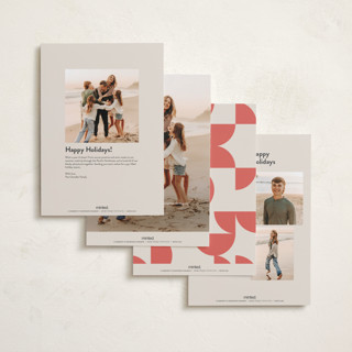 This is a candy cane holiday photo cards with standard by Carmia Jordaan called big and bold printing on recycled smooth signature in grand