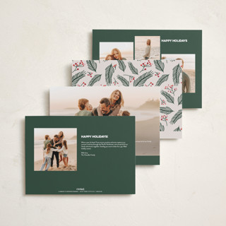 This is a juniper holiday photo cards with standard by Erica Krystek called unfiltered joy printing on recycled smooth signature in grand