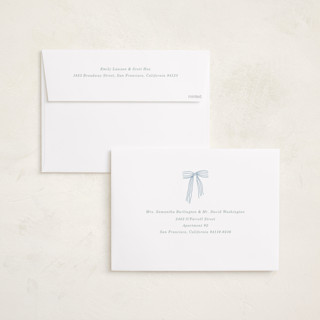 This is a champagne holiday photo cards with standard by Baumbirdy called bows printing on recycled smooth signature in grand