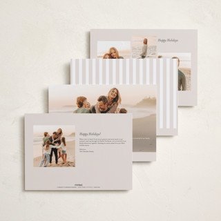 This is a vanilla holiday photo cards with standard by Christy Hy Lee called classic layout printing on signature in grand