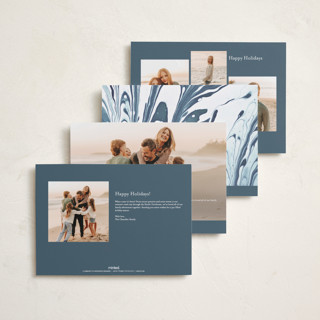 This is a bluebird holiday photo cards with standard by Erin Hodges called family traditions printing on signature in grand