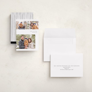 This is a cotton holiday photo cards with standard by Carolyn Nicks called enlighten printing on recycled smooth signature in grand