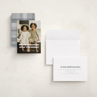 This is a snowflake holiday photo cards with standard by Hudson meet Rose called sometime printing on recycled smooth signature in grand