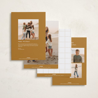 This is a golden hour holiday photo cards with standard by Bramble Studio called bare minimum printing on recycled smooth signature in grand