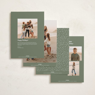 This is a snow holiday photo cards with standard by Hooray Creative called sans and signature printing on signature in grand