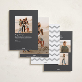 This is a snow holiday photo cards with standard by Deynaaz Daraei called ashby printing on signature in grand