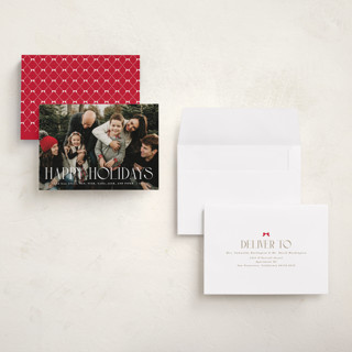 This is a sugar holiday photo cards with standard by Olivia Raufman called tipografia printing on signature in grand