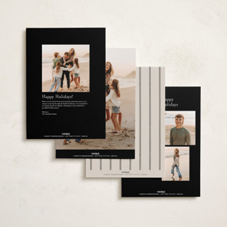 This is a snow holiday photo cards with standard by Robert and Stella called halford printing on recycled smooth signature in grand