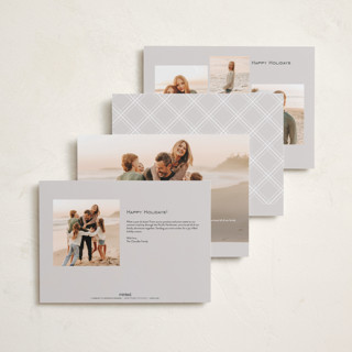 This is a snow holiday photo cards with standard by Nicole Walsh called elegant trio printing on signature in grand
