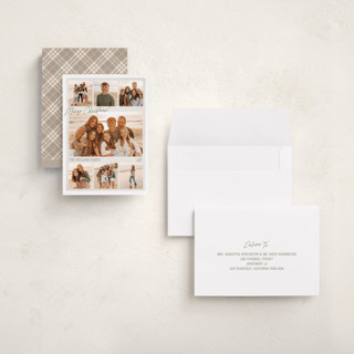 This is a snow holiday photo cards with standard by Robert and Stella called film collage printing on signature in grand