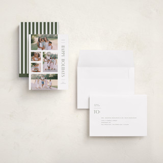 This is a fern holiday photo cards with standard by Michelle Taylor called sideways gallery printing on recycled smooth signature in grand