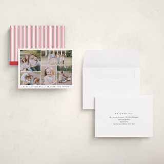 This is a snowfall holiday photo cards with standard by Angela Thompson called classic gallery printing on recycled smooth signature in grand