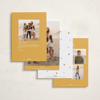 This is a golden holiday photo cards with standard by Helena Vitto called the stars printing on signature in grand