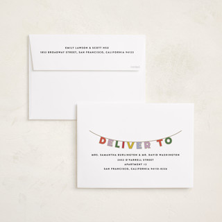 This is a gumdrops holiday photo cards with standard by Maria Alou called candy garland printing on recycled smooth signature in grand