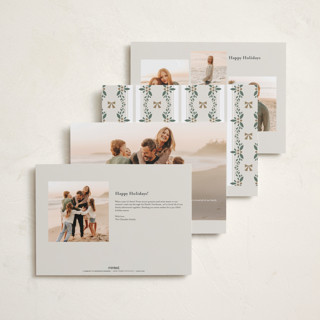 This is a antique holiday photo cards with standard by Jennifer Postorino called simple trio printing on recycled smooth signature in grand