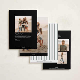 This is a coal holiday photo cards with standard by Elsa Duncan called we wish you printing on recycled smooth signature in grand