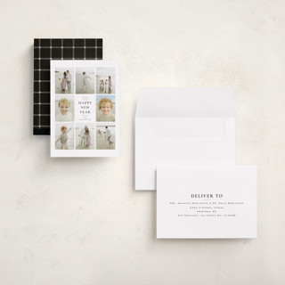 This is a ink holiday photo cards with standard by Wildfield Paper Co called stone printing on recycled smooth signature in grand