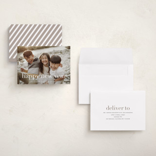 This is a snow holiday photo cards with standard by Sara Hicks Malone called acklen printing on recycled smooth signature in grand