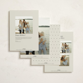 This is a charcoal holiday photo cards with standard by Oma N. Ramkhelawan called bold year printing on signature in grand