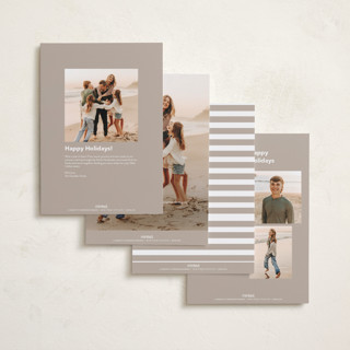 This is a cloud holiday photo cards with standard by Angela Thompson called modern type printing on recycled smooth signature in grand